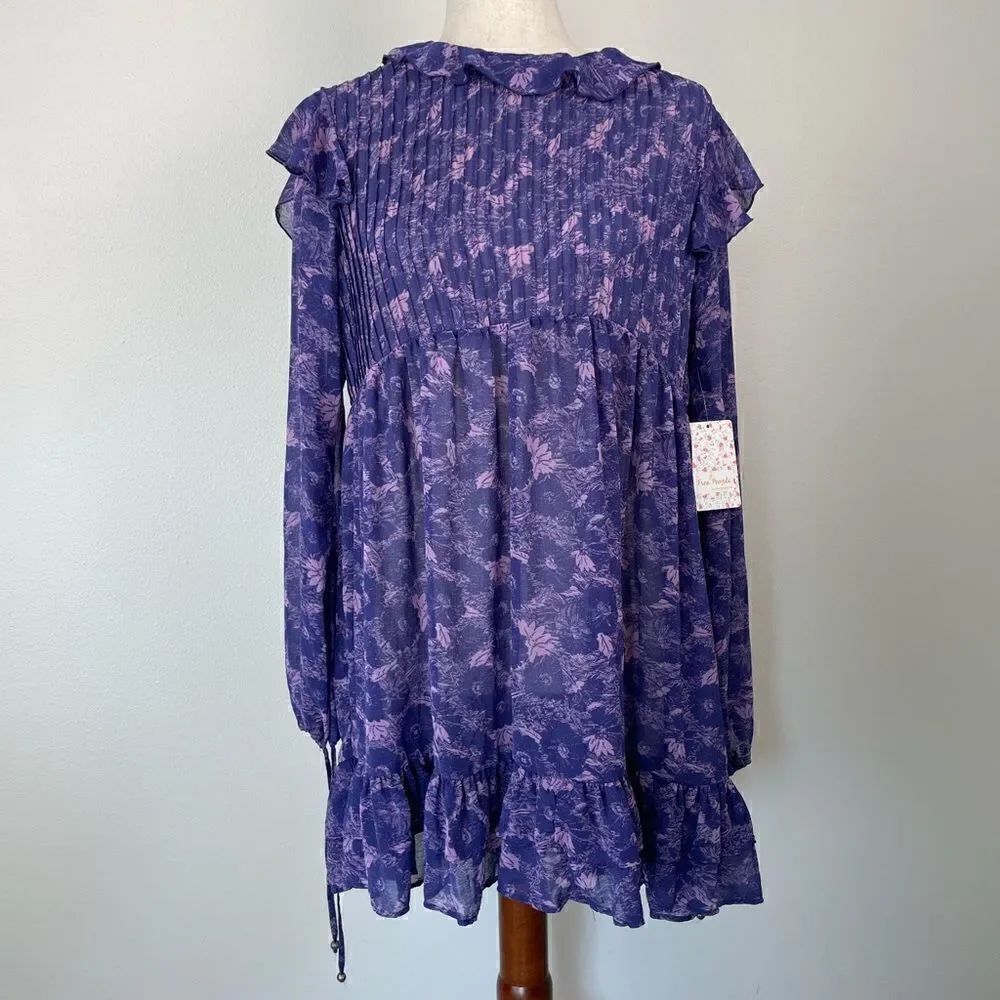 NWT Free People Violet Combo Top Size S
